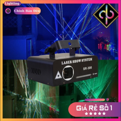 Đèn Laser Bay Phòng SR300 Quét Tia Cảm Biến Nhạc Hiệu Ứng Hình Ảnh Công Nghệ 3D Dùng Cho Phòng Bay , Karaoke , Sự Kiện