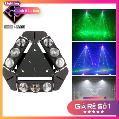 Đèn Moving Head 9 Mắt Lớn Laser Cho Phòng Karaoke Sân Khấu Đèn Sân Khấu Lightvera