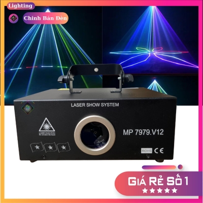 Đèn Laser Bay Phòng MP 7979.V12 Cảm Biến Nhạc Chiếu 3D: Ánh Sáng Kỳ Diệu Cho Phòng Bay, Karaoke, và Bar