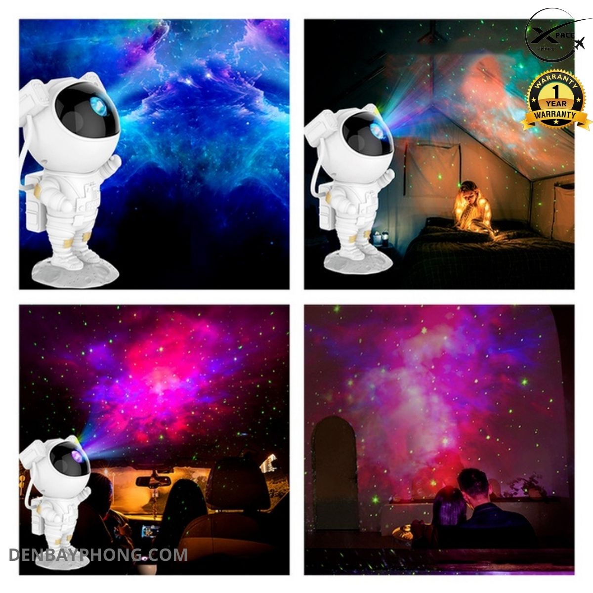 Đèn Galaxy Thiên Hà Ngân Hà Phi Hành Gia
