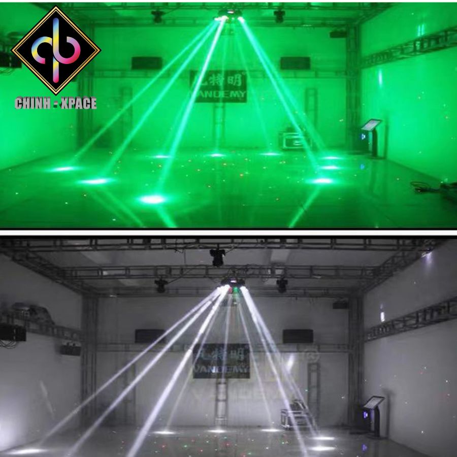 Đèn Moving Head 9 Mắt Lớn Laser Cho Phòng Karaoke