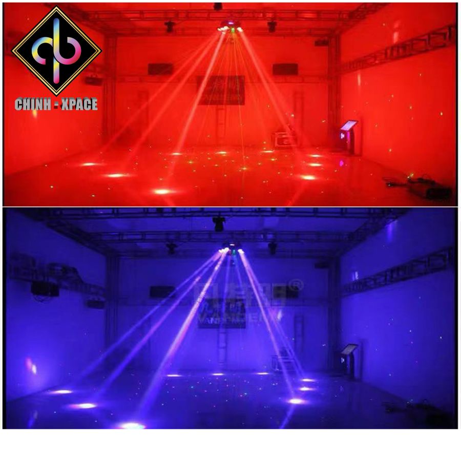 Đèn Moving Head 9 Mắt Lớn Laser Cho Phòng Karaoke