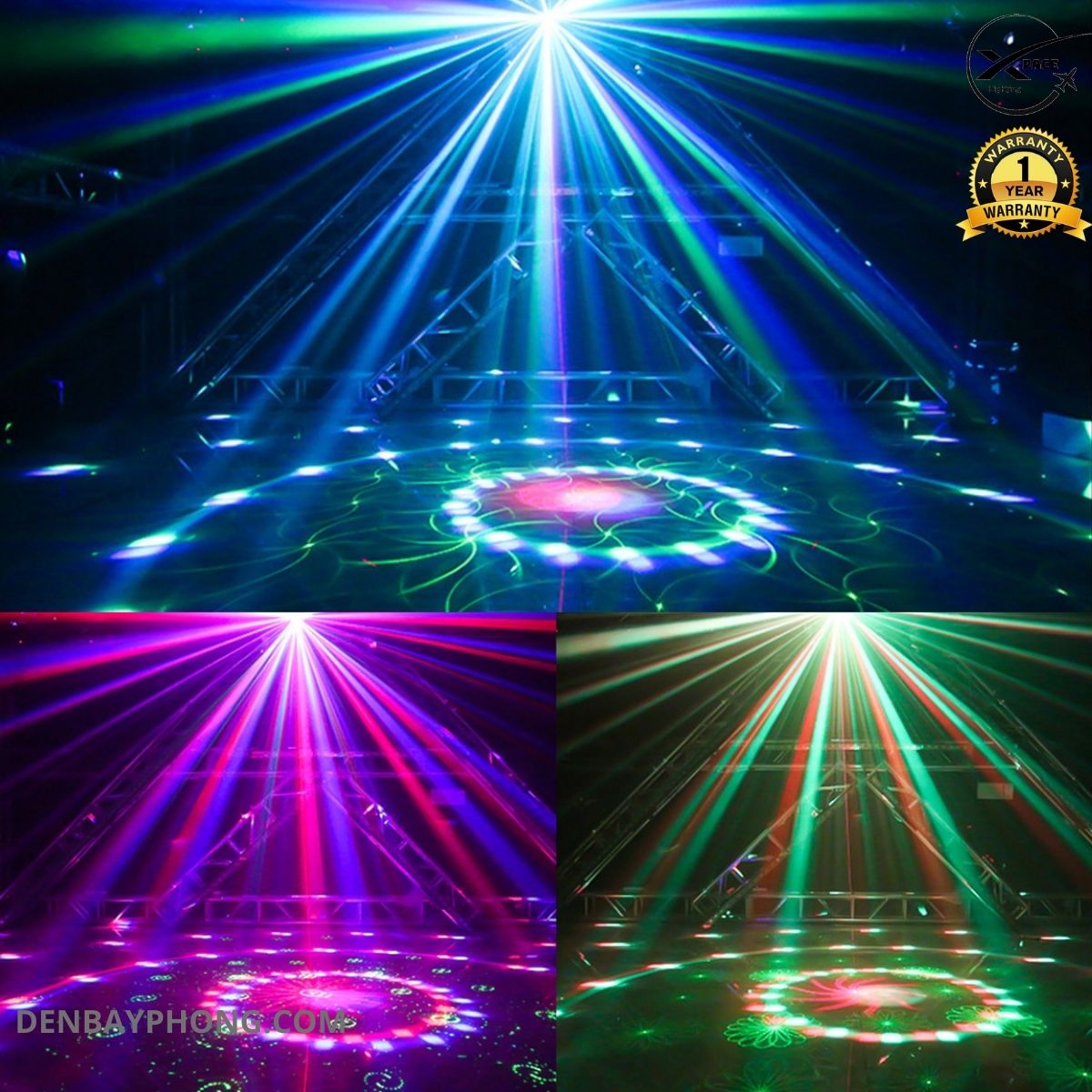 Đèn Bay Phòng Nấm Laser 4in1 Chớp